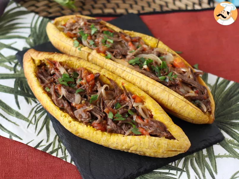 Platani ripieni con carne sfilacciata, la ricetta colombiana spiegata passo a passo, foto 1
