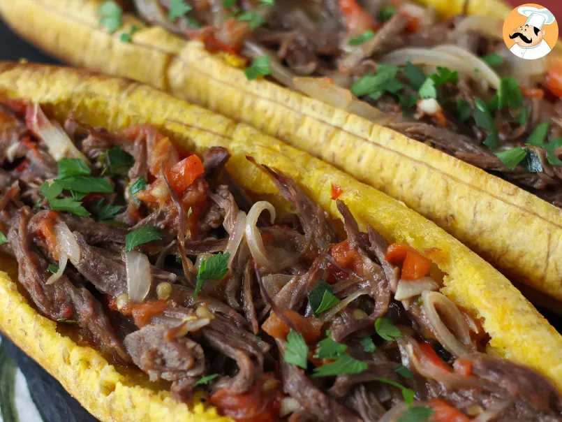 Platani ripieni con carne sfilacciata, la ricetta colombiana spiegata passo a passo, foto 2
