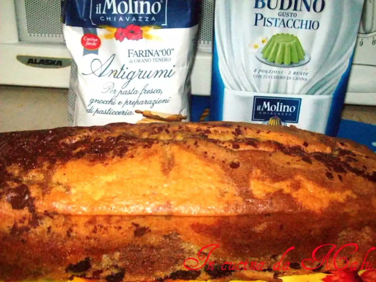 Plum cake al cioccolato con crema di pistacchi - foto 2