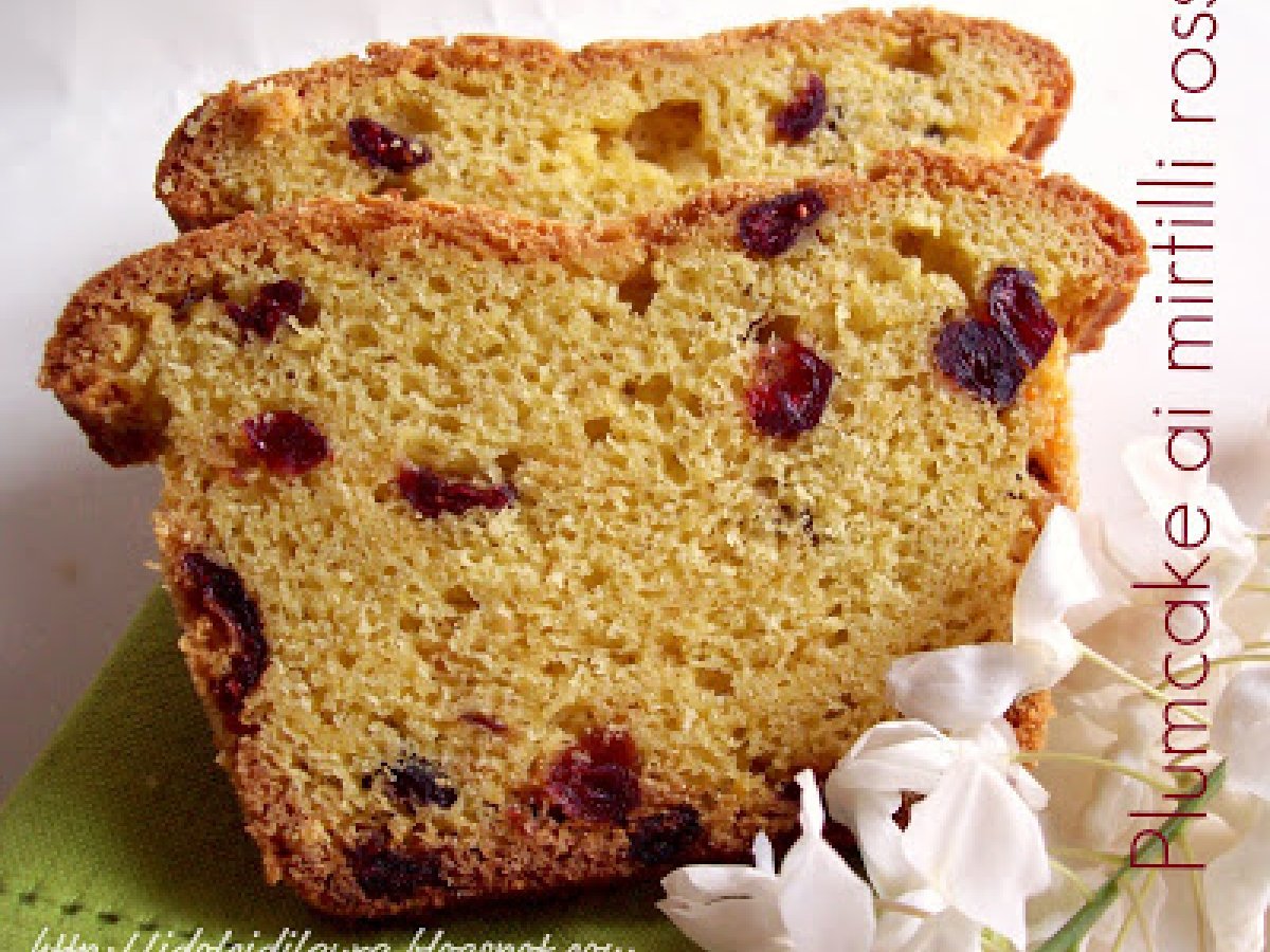 Plumcake ai mirtilli rossi