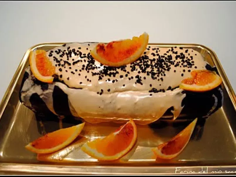 Plumcake al cioccolato, mascarpone e arancia