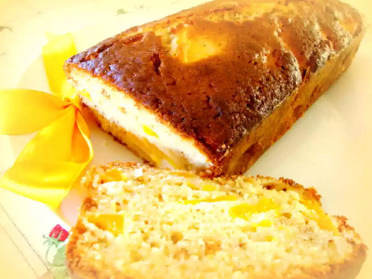 Plumcake alle pesche e amaretti - foto 2