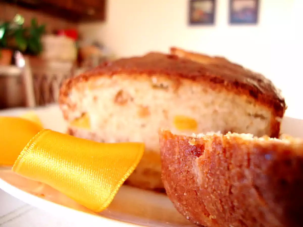 Plumcake alle pesche e amaretti - foto 4