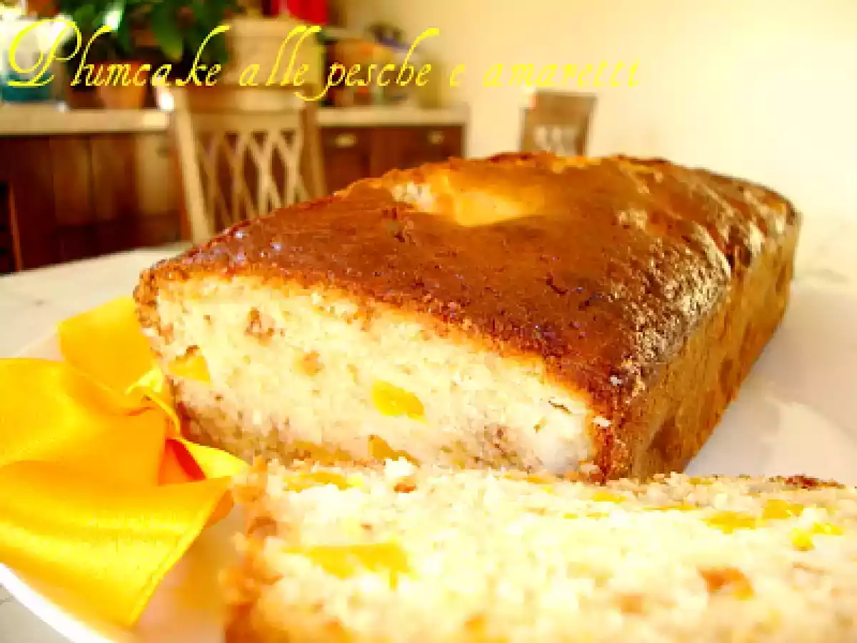 Plumcake alle pesche e amaretti - foto 5