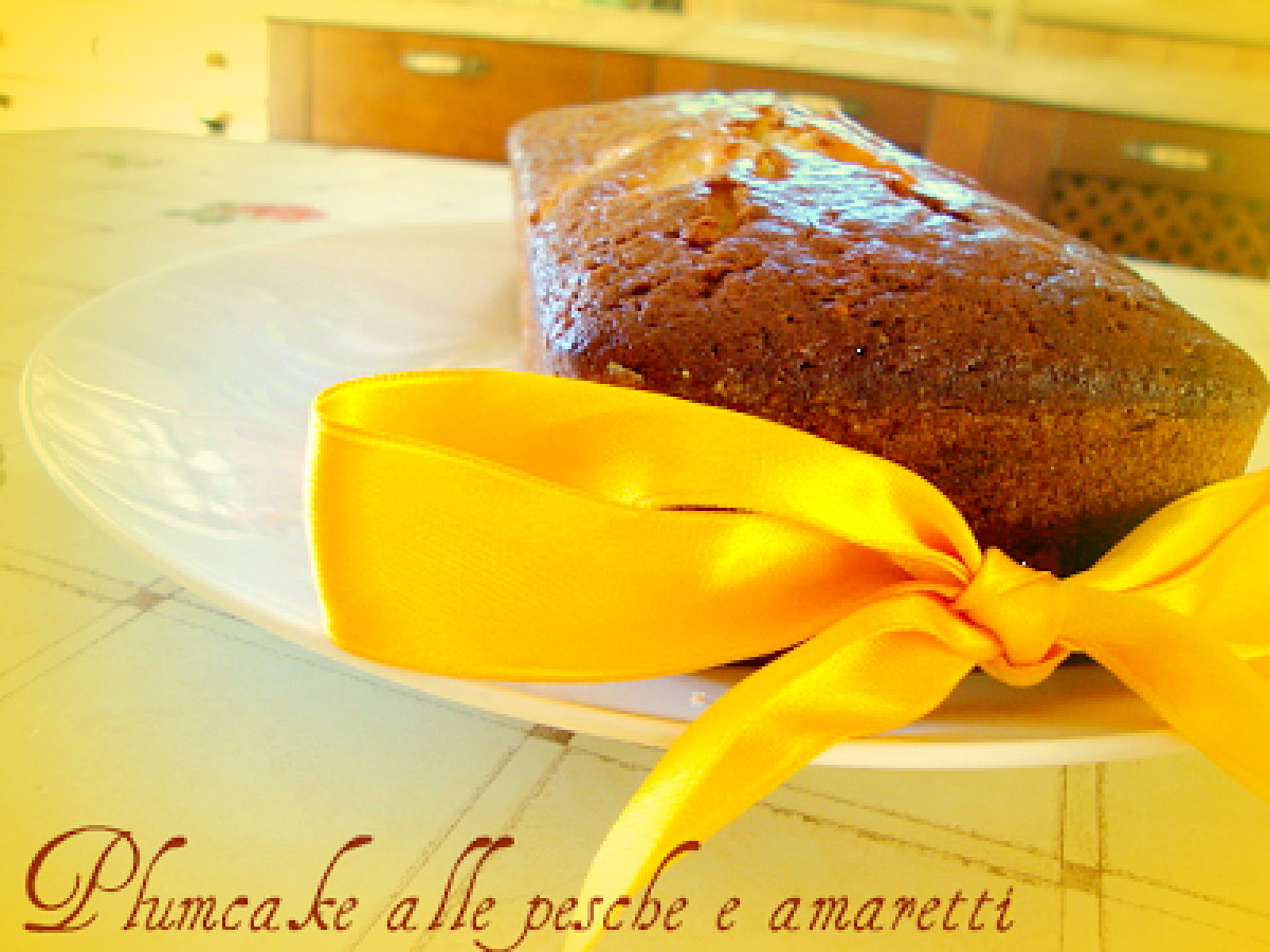 Plumcake alle pesche e amaretti, foto 8