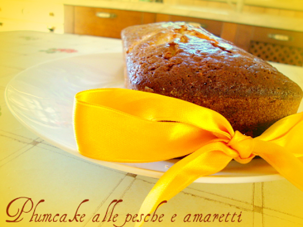 Plumcake alle pesche e amaretti - foto 8