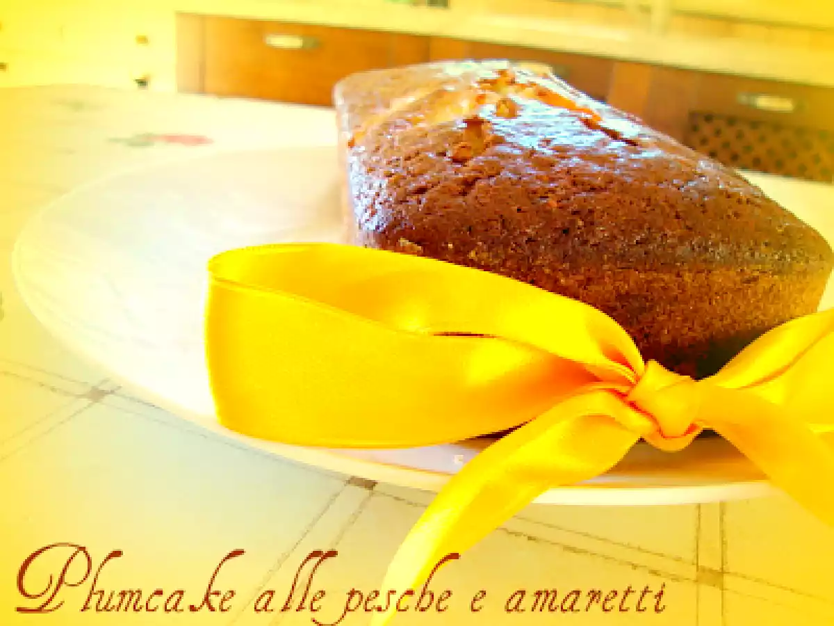 Plumcake alle pesche e amaretti - foto 8