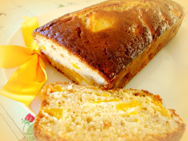 Plumcake alle pesche e amaretti, foto 2