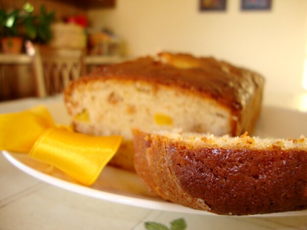 Plumcake alle pesche e amaretti, foto 7