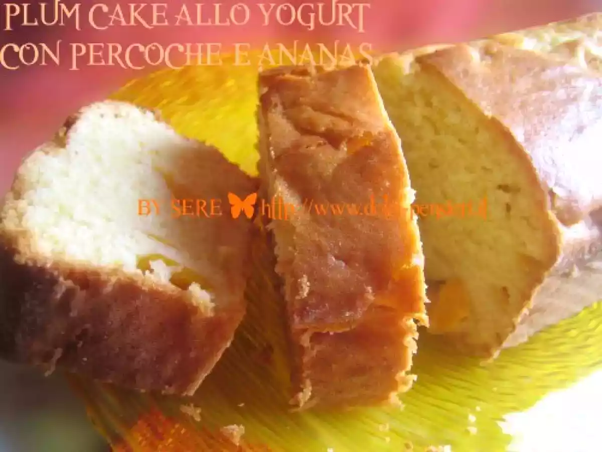 Plumcake allo yogurt con percoche - foto 2