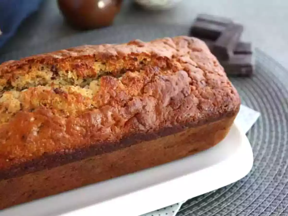 Plumcake banana e cioccolato fondente - Ricetta facile - foto 2