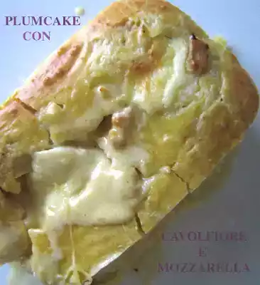 Plumcake di cavolfiore e mozzarella