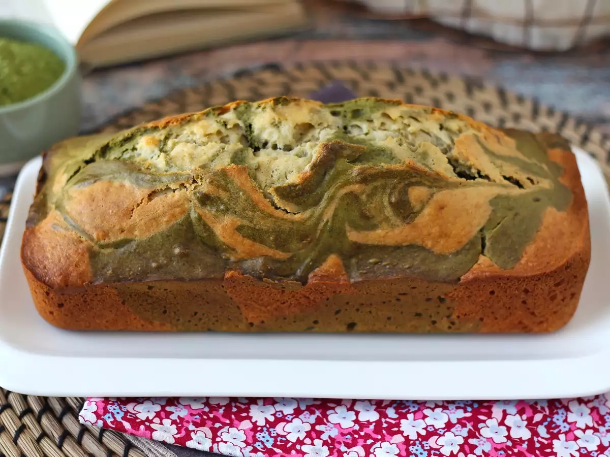 Plumcake marmorizzato al tè matcha soffice e goloso - foto 2