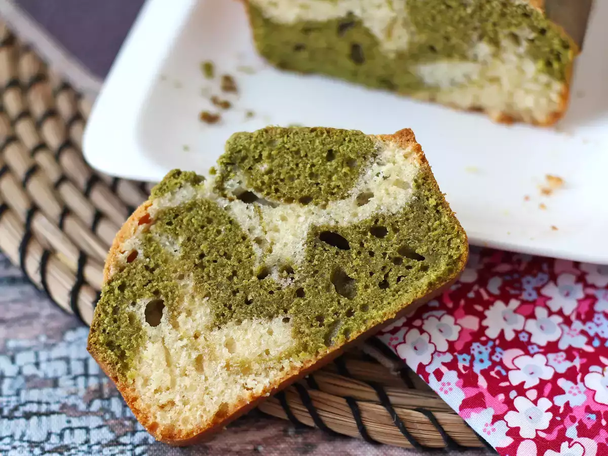 Plumcake marmorizzato al tè matcha soffice e goloso - foto 5