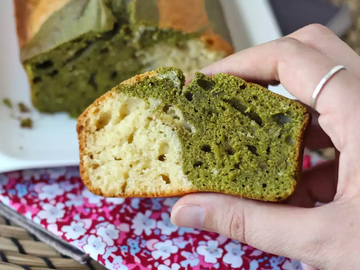 Plumcake marmorizzato al tè matcha soffice e goloso - foto 7