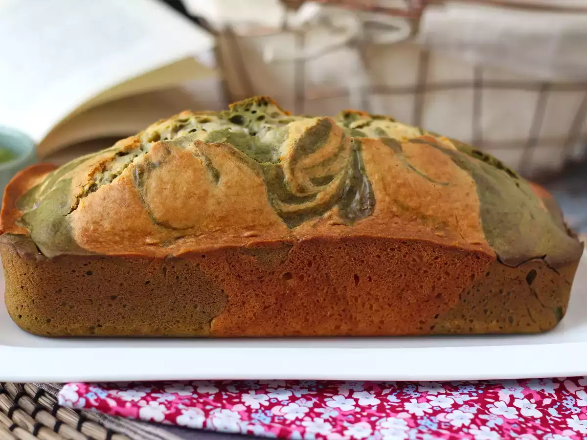 Plumcake marmorizzato al tè matcha soffice e goloso - foto 8