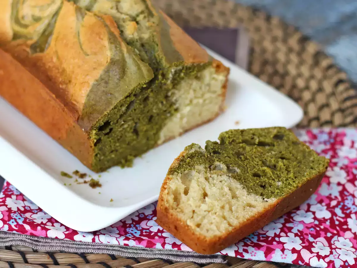 Plumcake marmorizzato al tè matcha soffice e goloso - foto 9