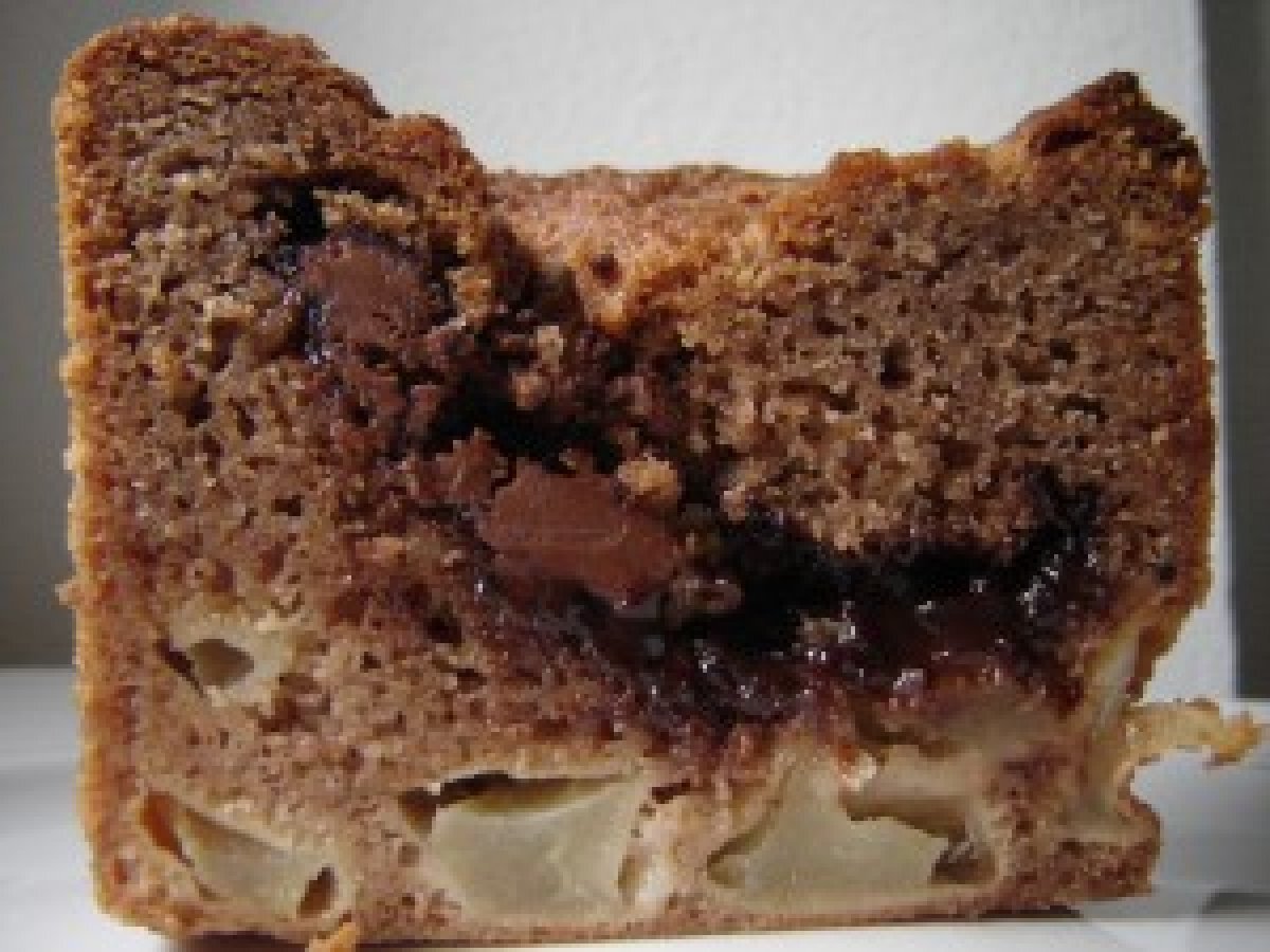 Plumcake pere e Nutella