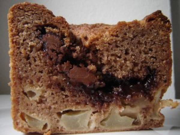 Plumcake pere e Nutella