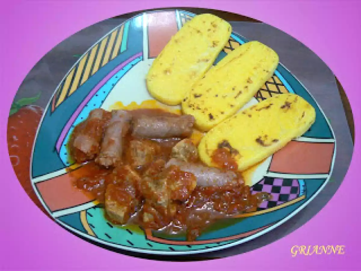Polenta, spezzatino e salsiccia