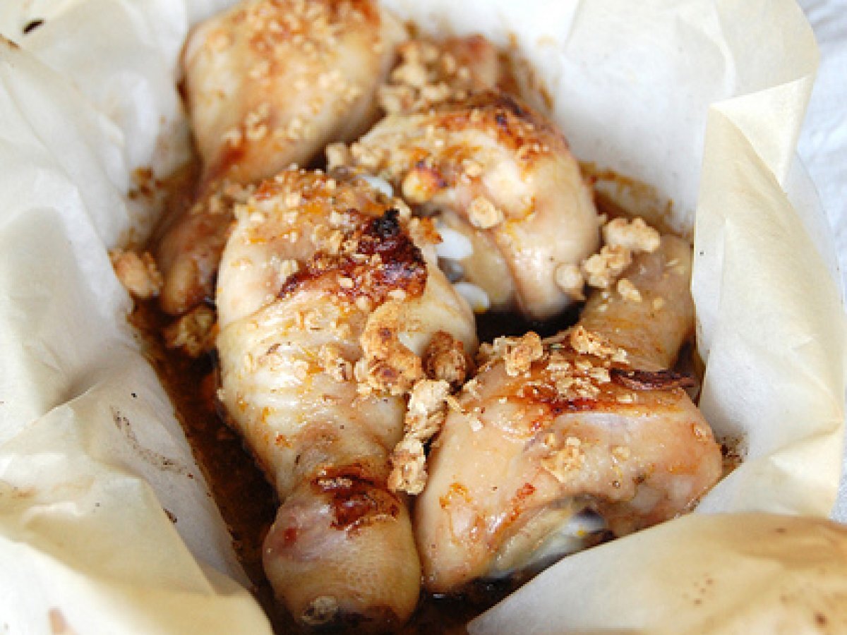 Pollo agrodolce con arance e miele