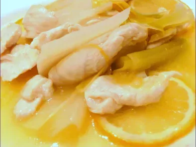 Pollo ai porri e limone (molto chinese)
