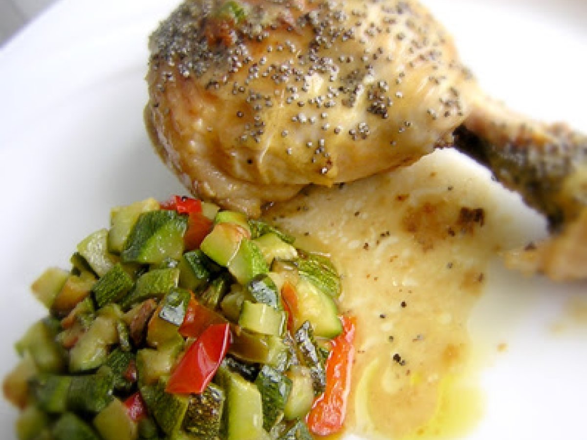 Pollo ai semi di papavero