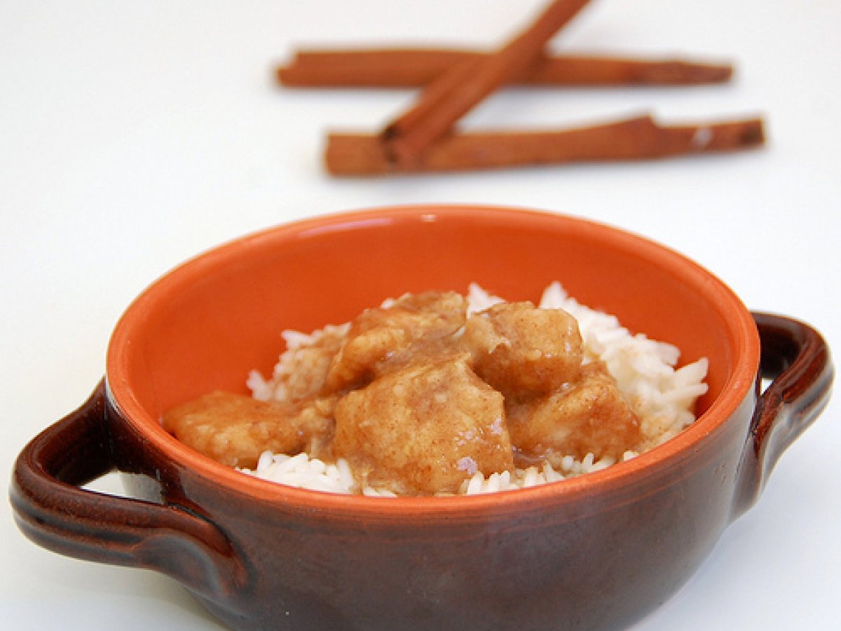 Pollo alla Cannella con Pere Caramellate- e ripariamo l'offesa....