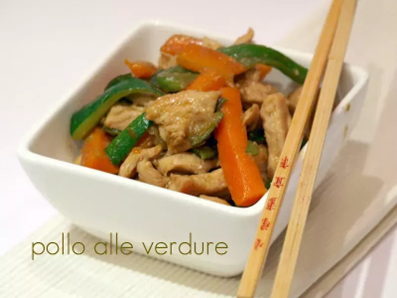 Pollo alle verdure (con wok), foto 1
