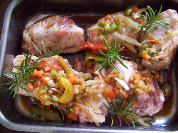 Pollo arrosto in salsa di soia