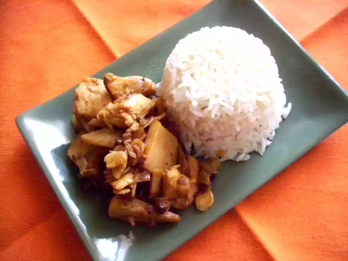 Pollo bambù e mandorle