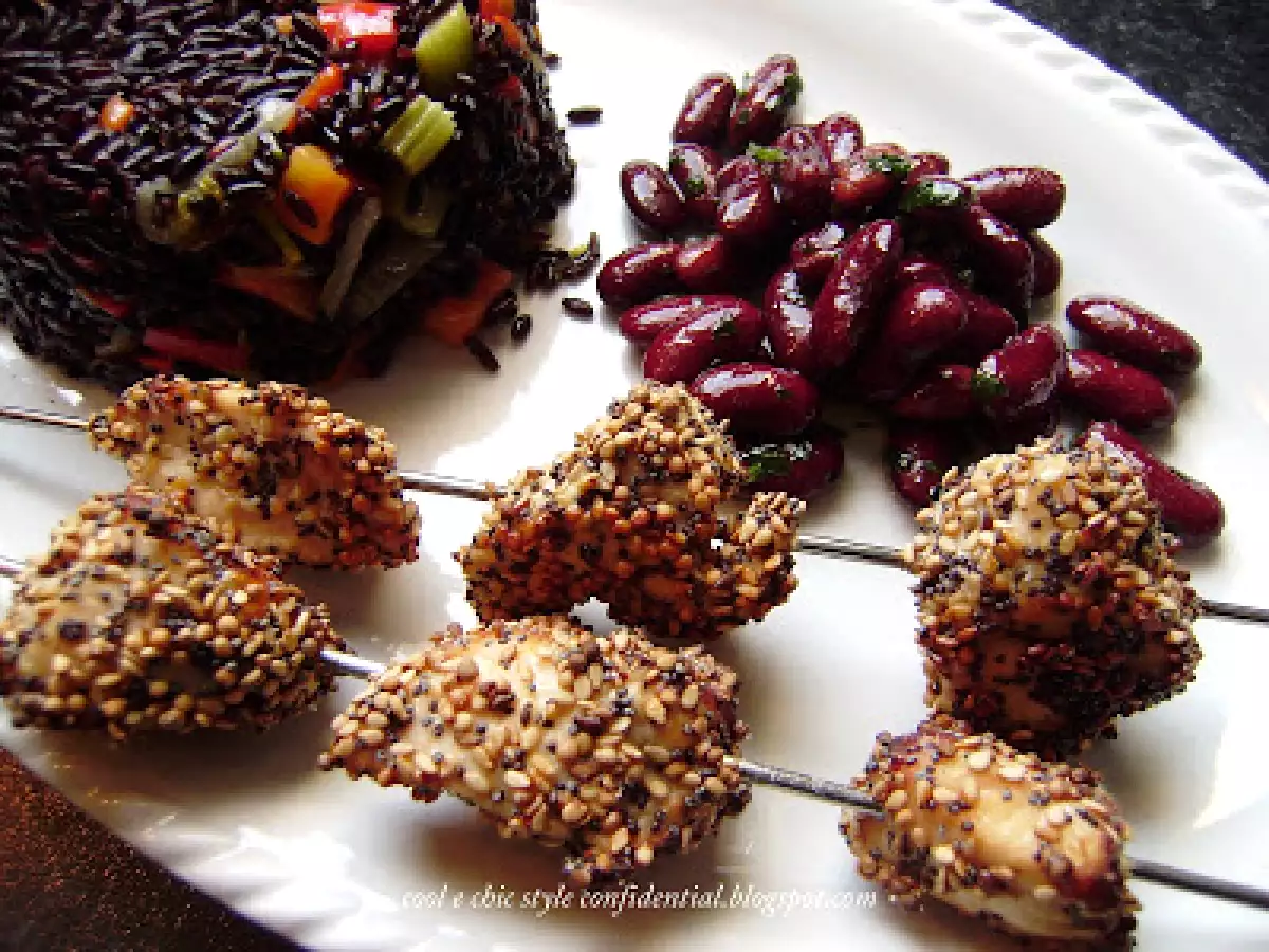 Pollo con impanatura di semi di sesamo, semi di papavero - foto 2