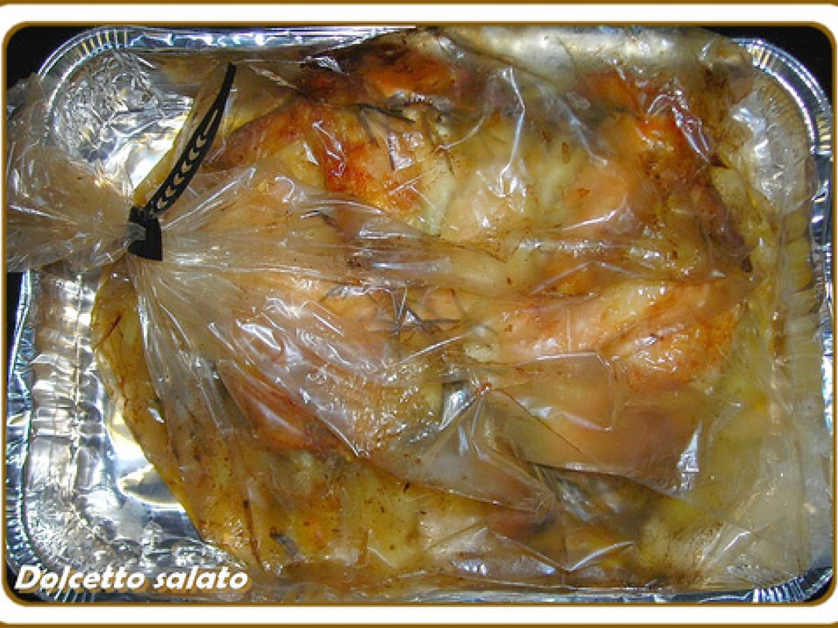 POLLO CON PATATE ARROSTO ... NEL SACCHETTO... - foto 2