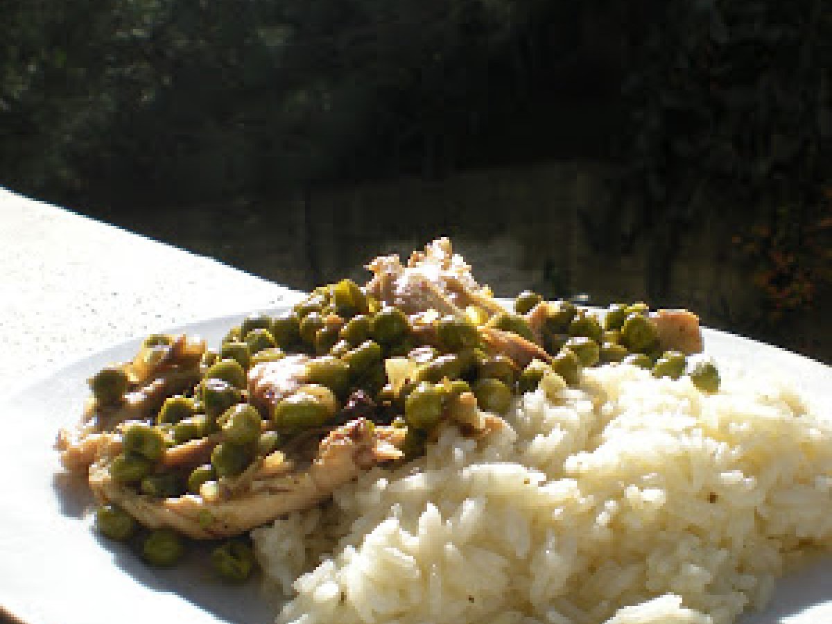 Pollo con piselli e riso basmati - foto 2