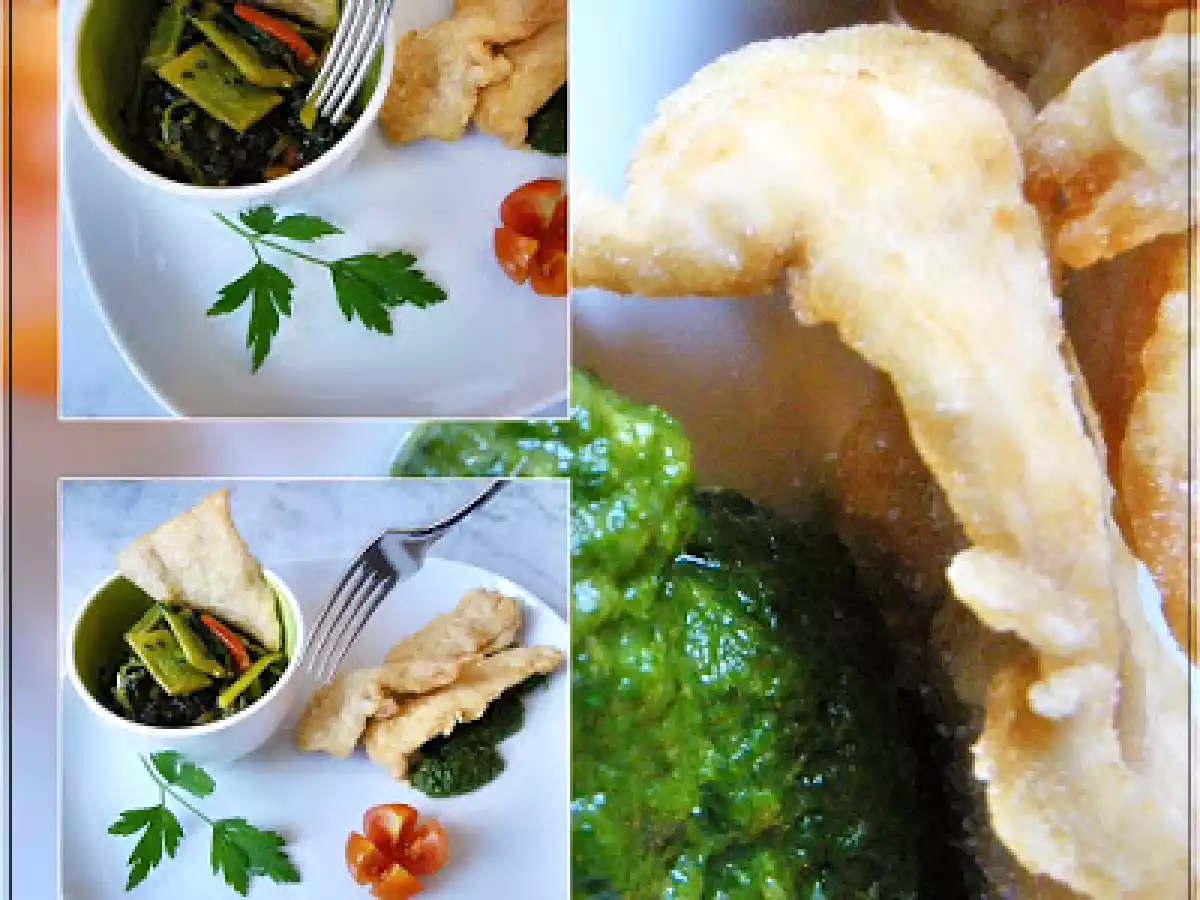 Pollo croccante in farina di riso e Contorno d'Orto - foto 3