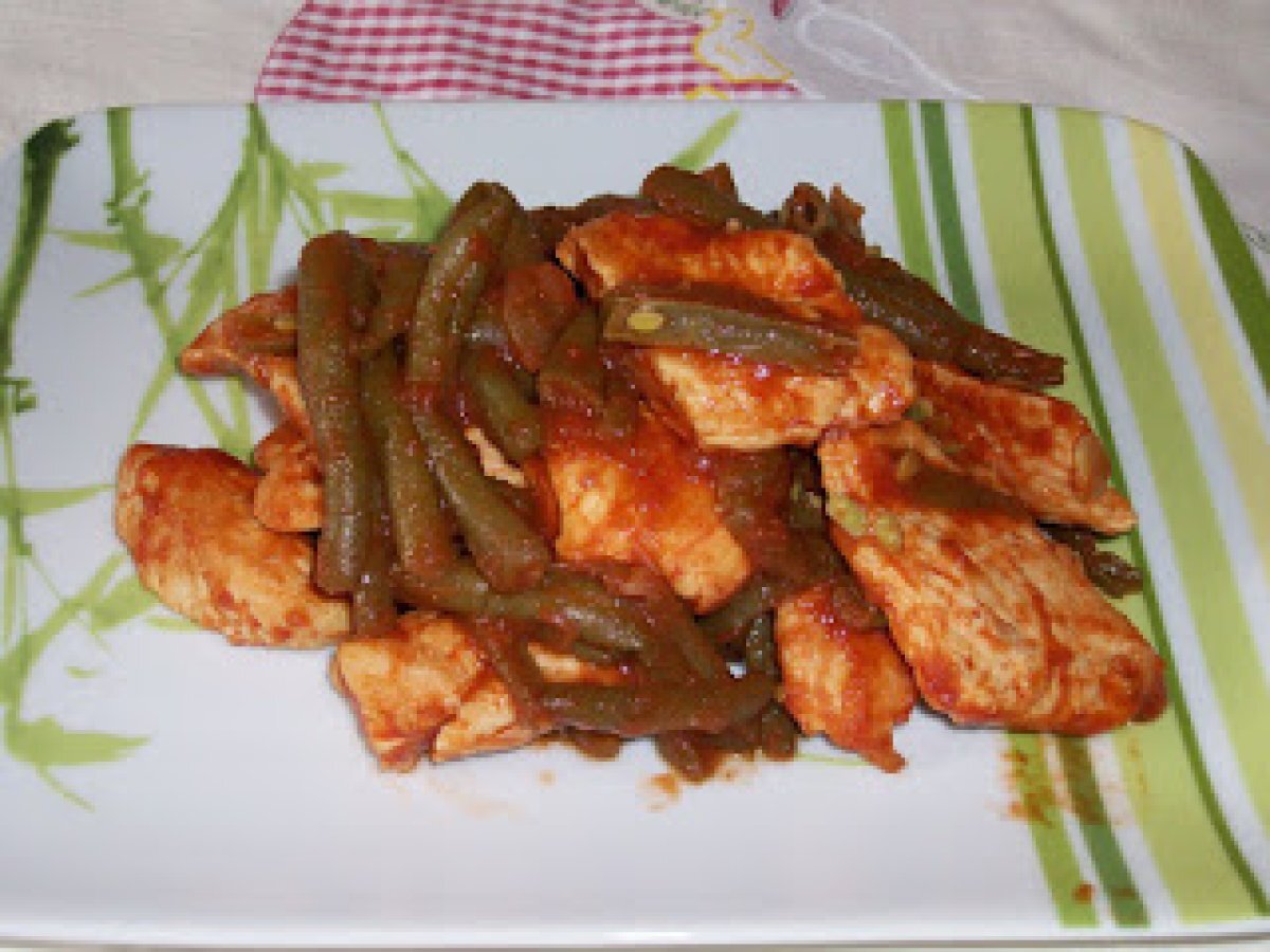 Pollo e fagiolini