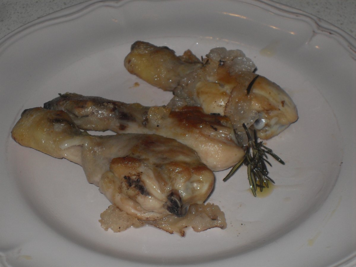 Pollo lardellato