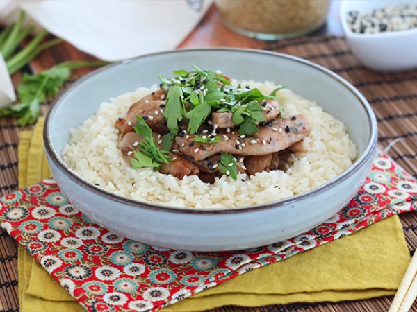 Pollo marinato con salsa di soia e miele