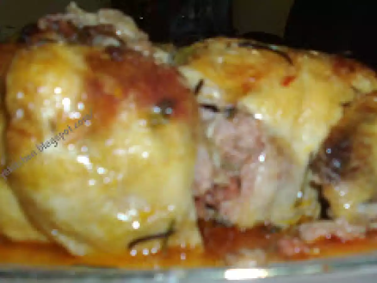 Pollo ripieno al forno