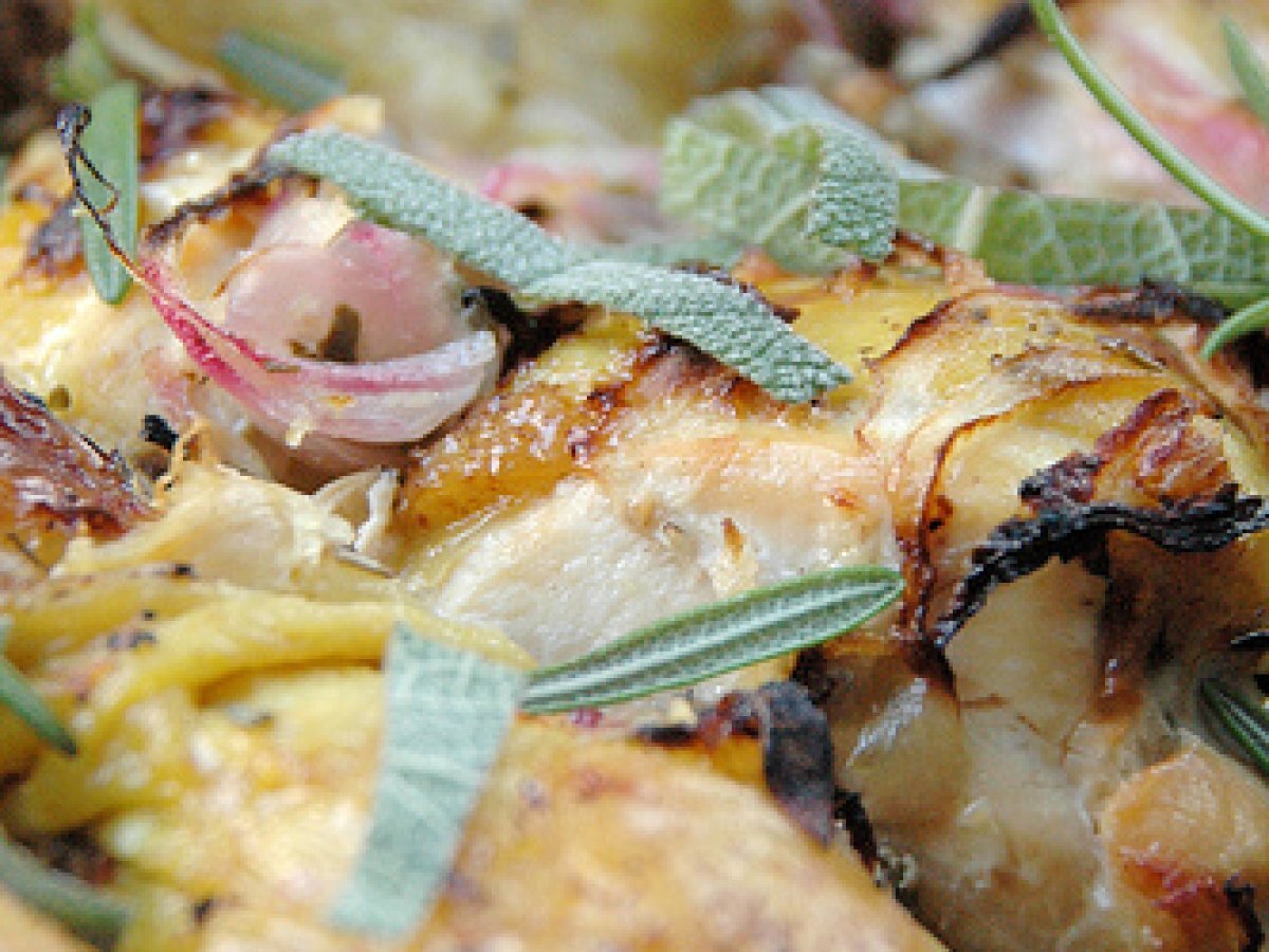 Pollo zenzero e cipolle....