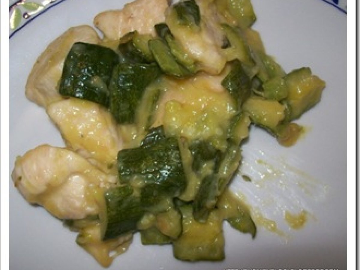 Pollo zucchine e zenzero