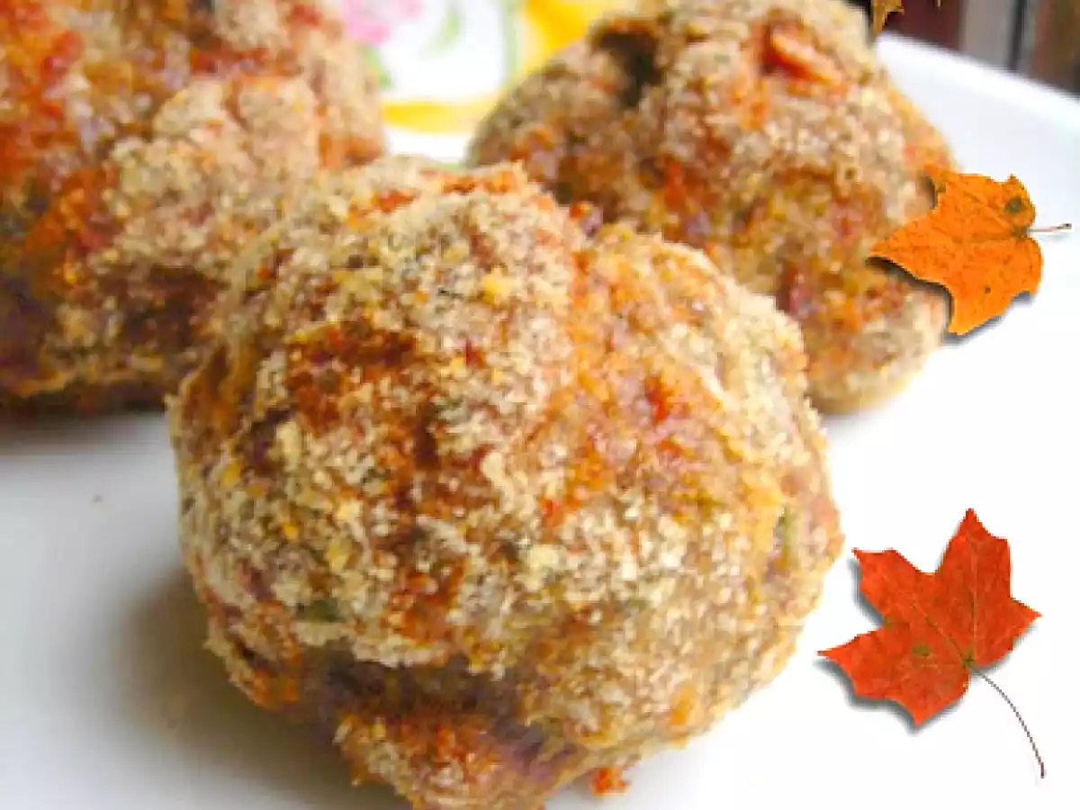 POLPETTE AL FORNO FARCITE AL FORMAGGIO