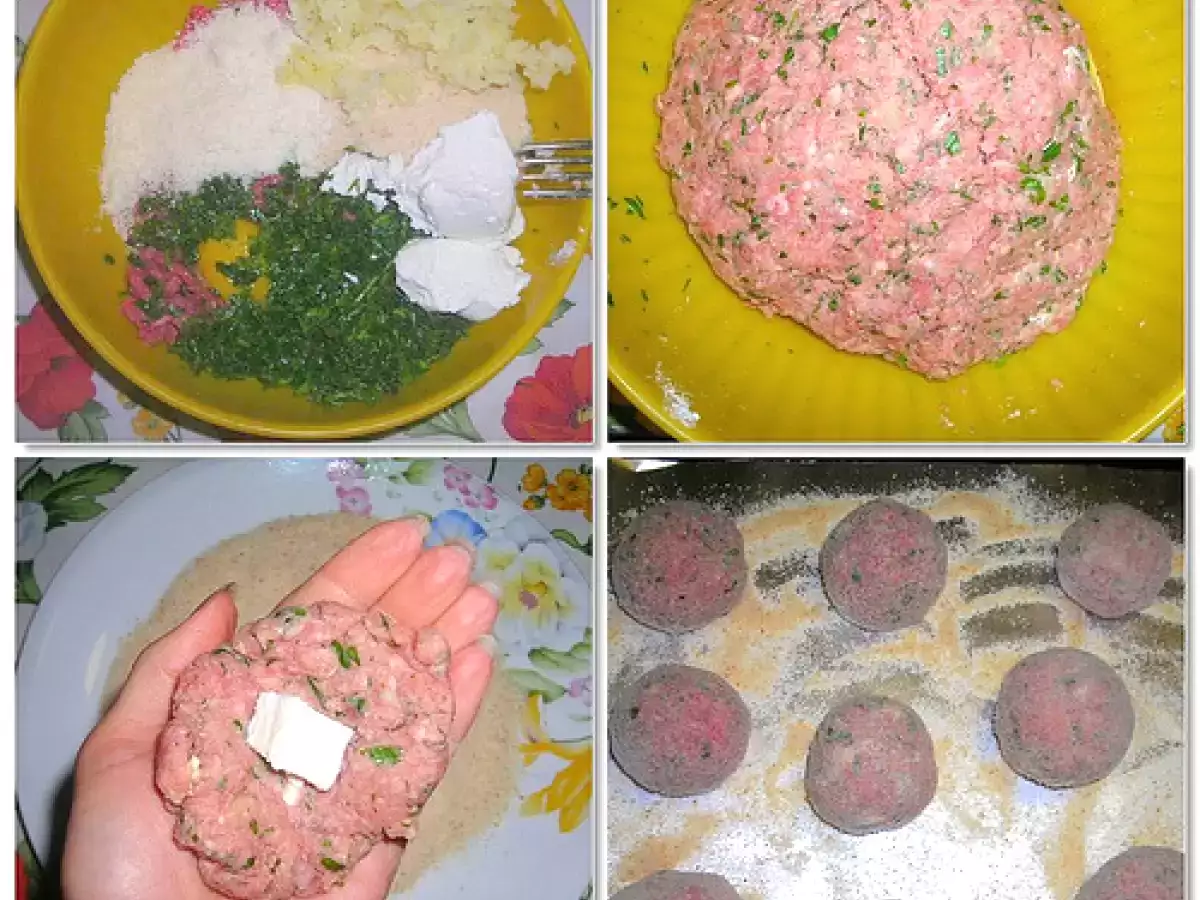 POLPETTE AL FORNO FARCITE AL FORMAGGIO - foto 2