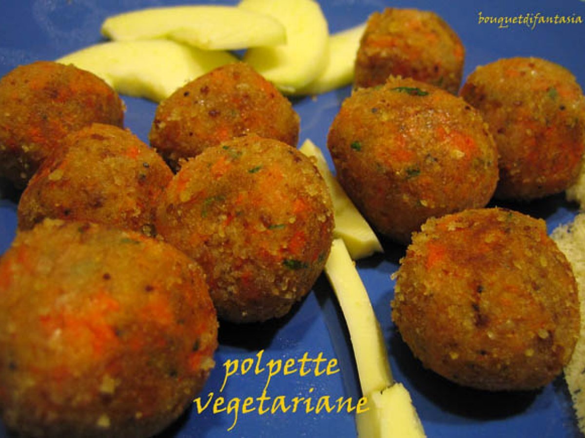 Polpette di carote con cuore al formaggio