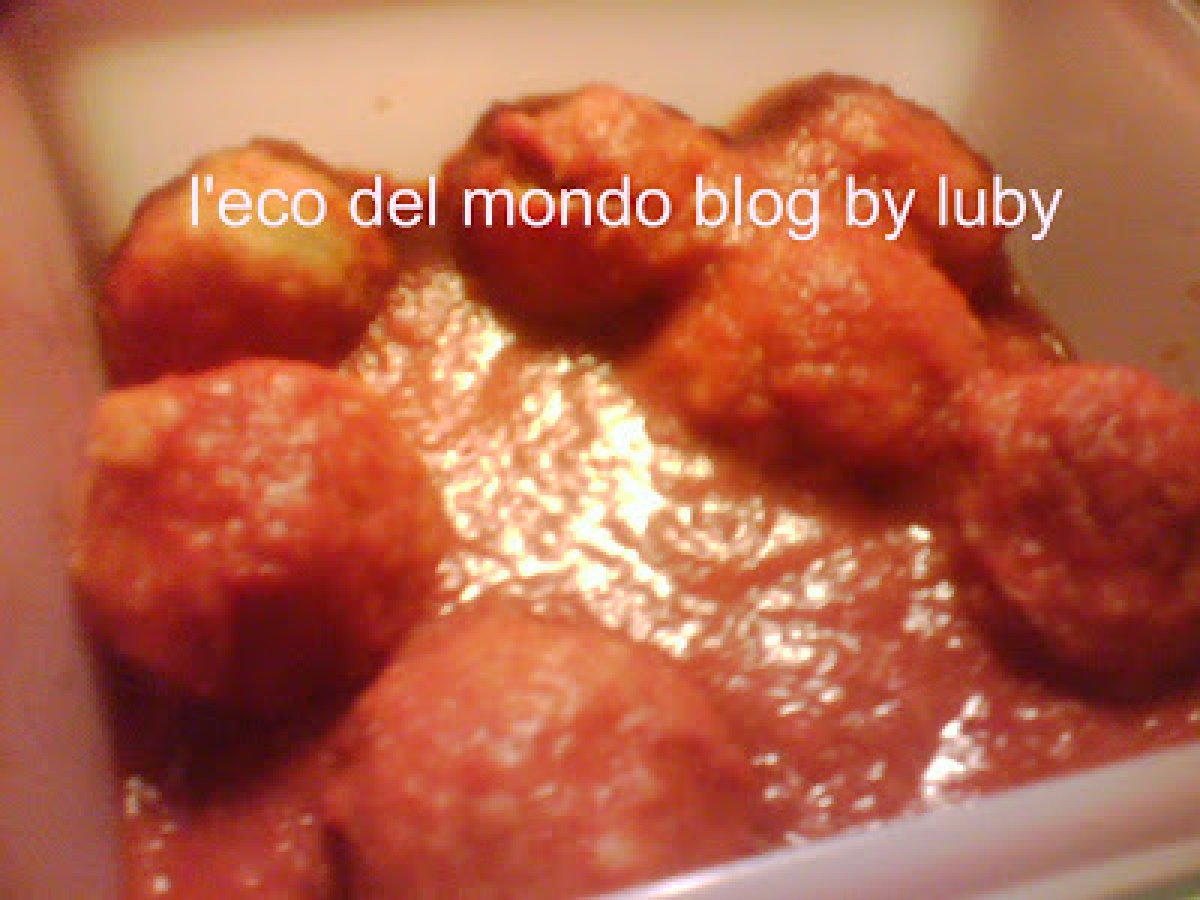 POLPETTE DI FAGIOLI AL POMODORO in pentola a pressione