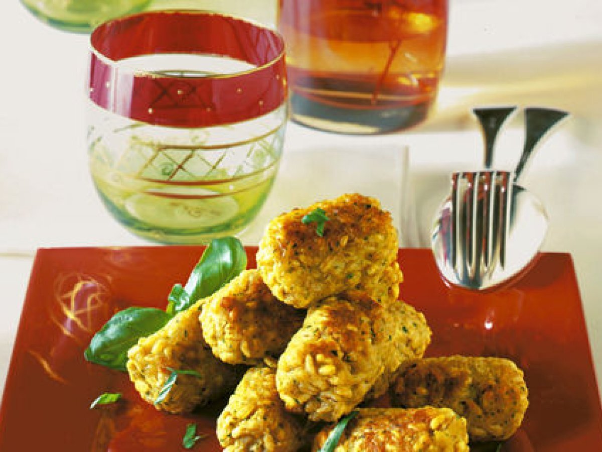 Polpette di orzo con il pomodoro