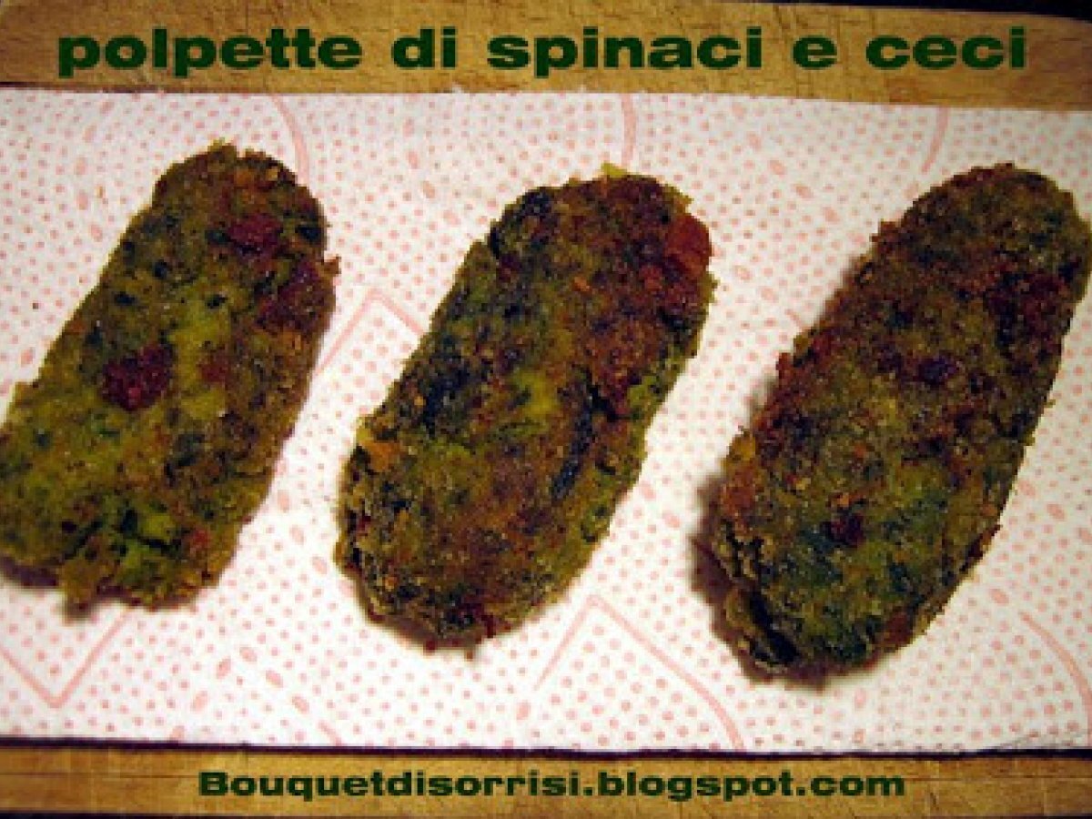 Polpette di spinaci e ceci