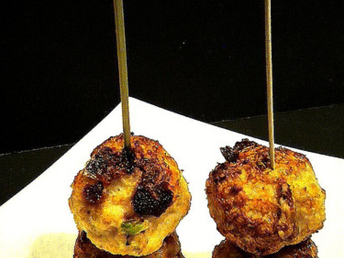 Polpette di tacchino con pistacchi e noci