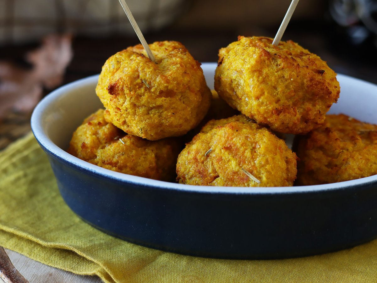 Polpette di zucca in friggitrice ad aria