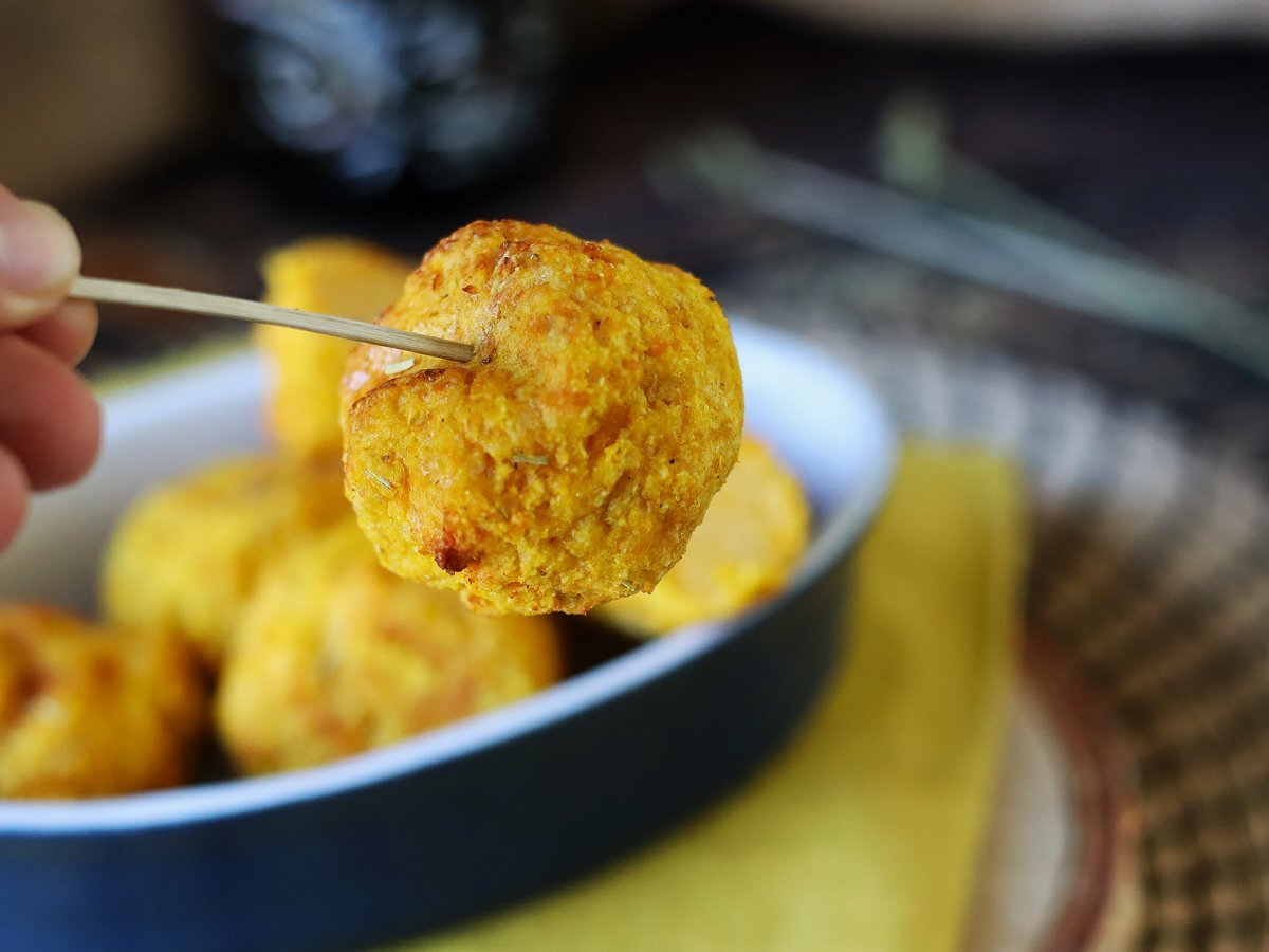Polpette di zucca in friggitrice ad aria - foto 4